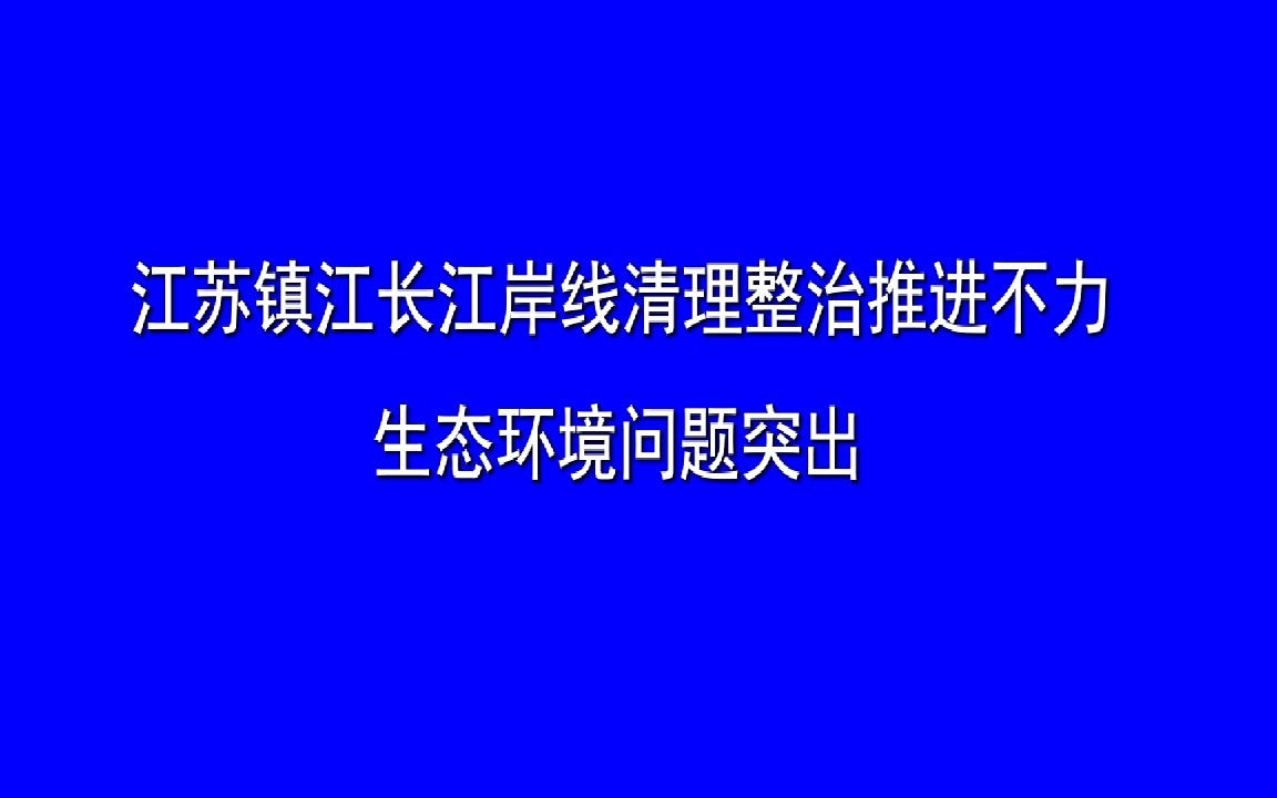 江苏镇江长江岸线清理整治推进不力 生态环境问题突出 (1)哔哩哔哩bilibili