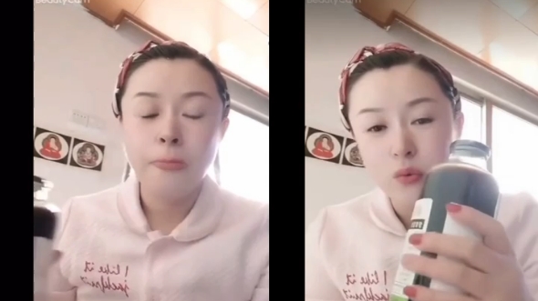 美女喝了4瓶艾多美诺丽果汁后,发现脖子上的甲状腺结节变小了!哔哩哔哩bilibili