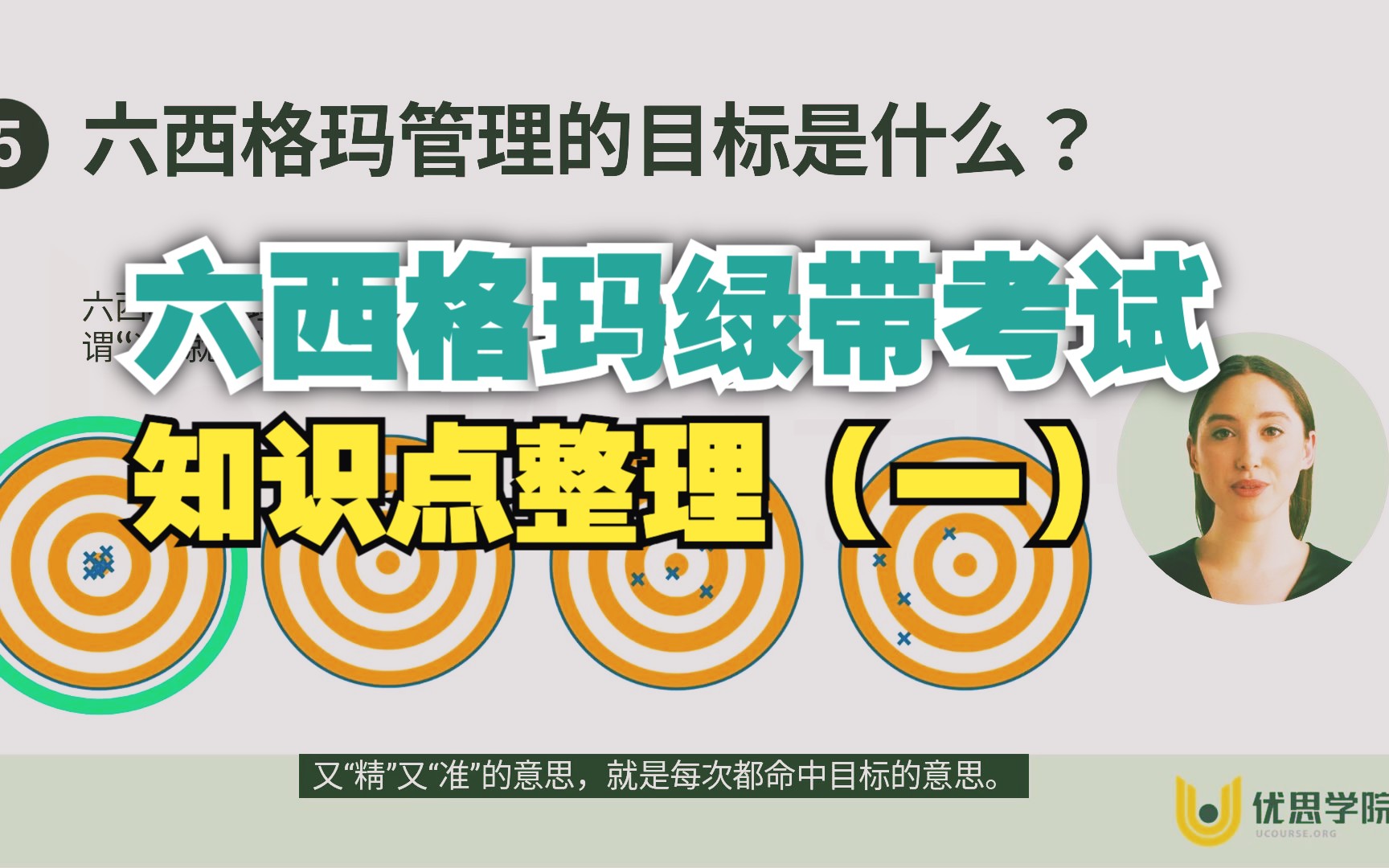 【优思学院】六西格玛绿带考试重点知识点整理(一)哔哩哔哩bilibili