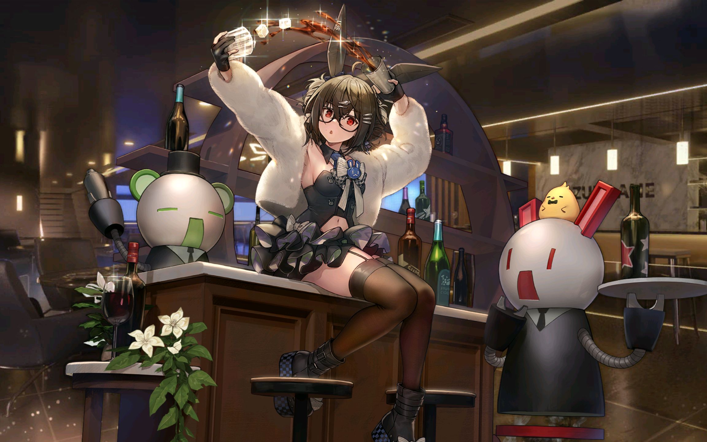 【碧蓝航线无和谐版-皮肤赏析】英格拉罕 《饮品研究员》皮肤