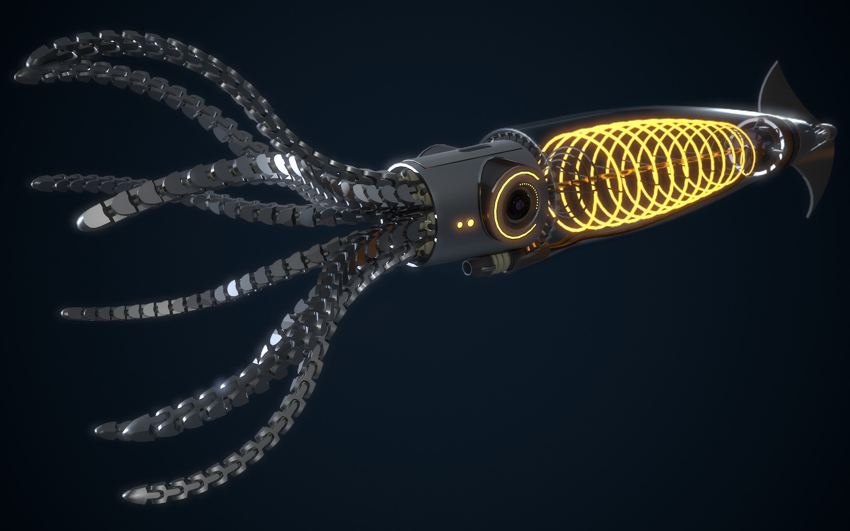 【maya】次时代 机械章鱼制作教学