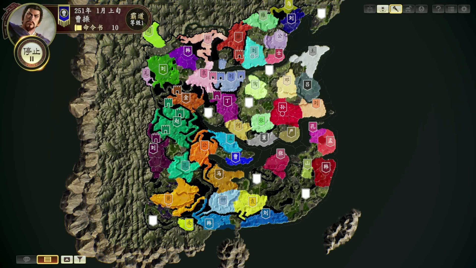 三国志14pk版随机全景看海41