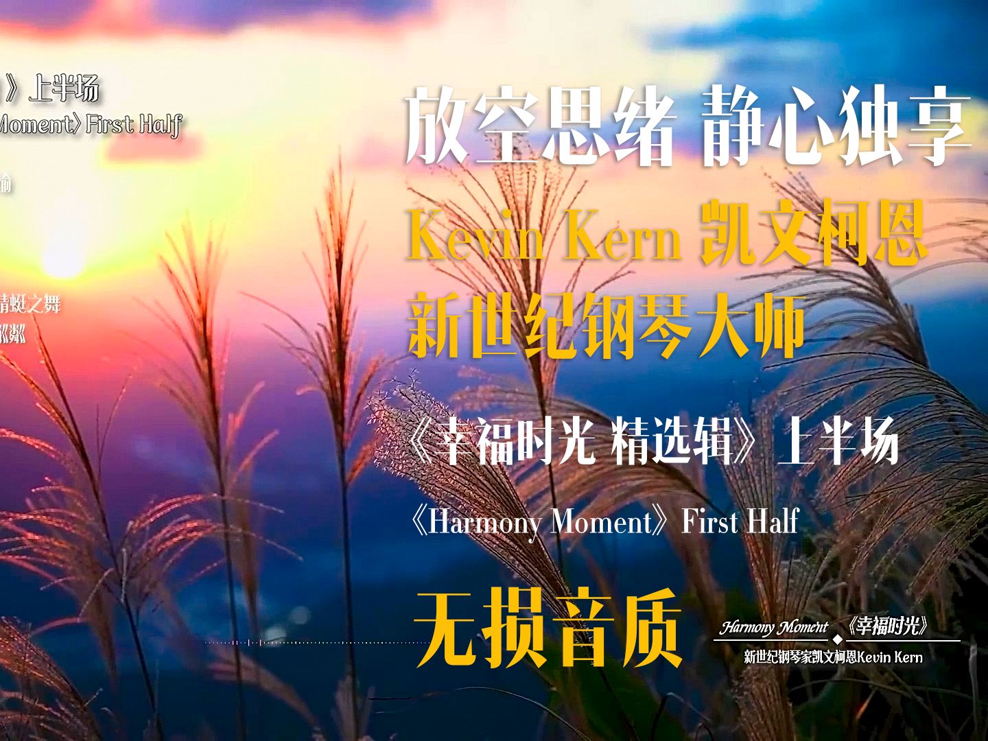 《幸福时光 精选辑 (Harmony Moment)上》凯文ⷧ瑦鋥vin Kern  让时间静止,让音乐流动,新世纪钢琴哔哩哔哩bilibili