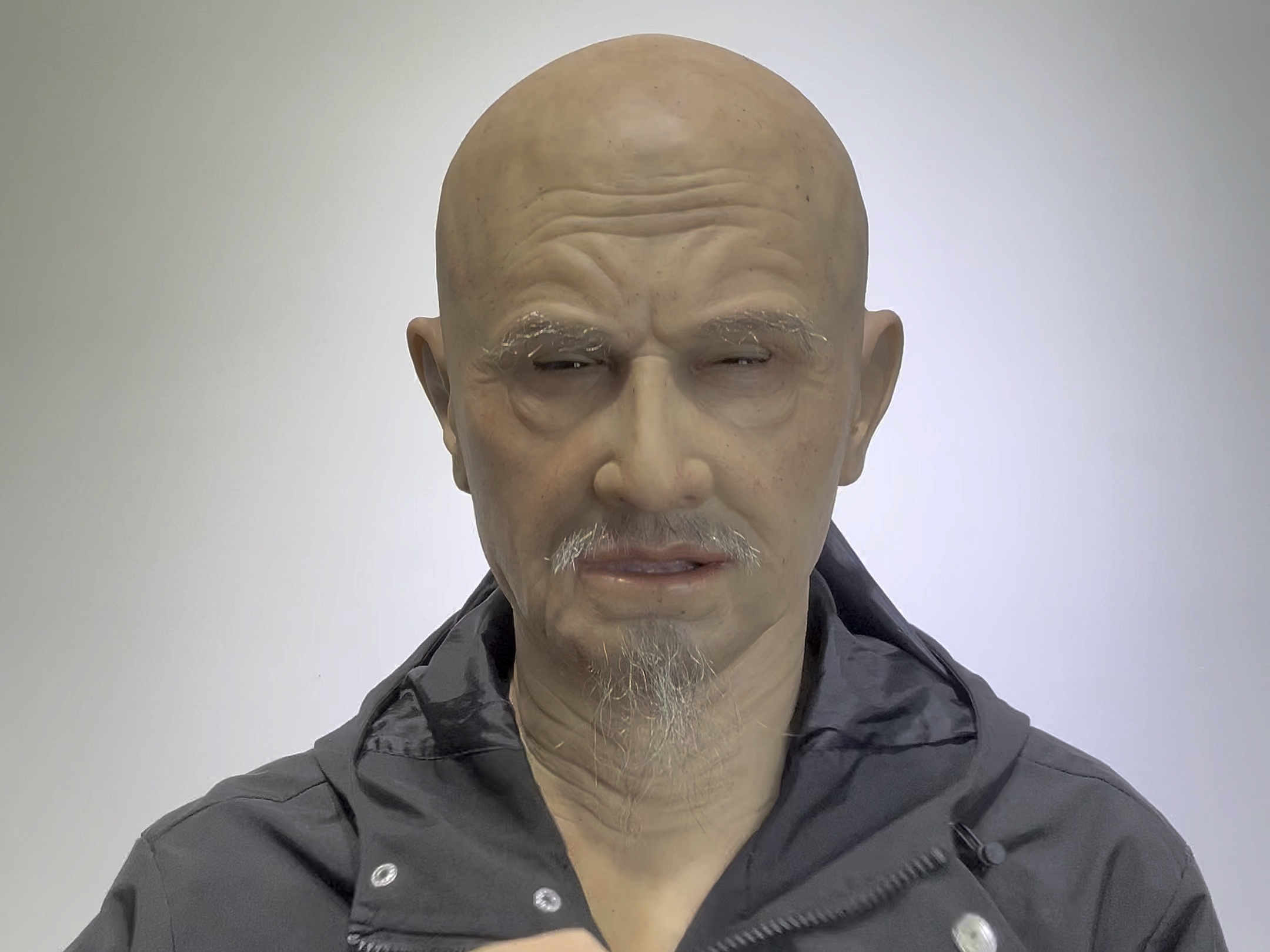 逼真硅胶老爷爷人脸面具