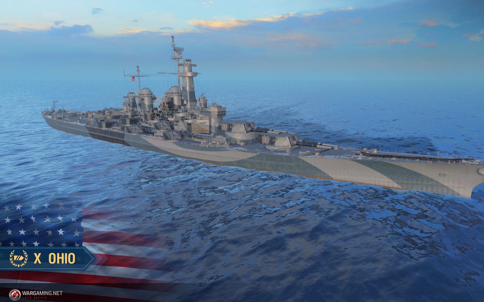 【战舰世界欧战天空】第790期 m系大炮战列俄亥俄_哔哩哔哩 (゜-゜)つ