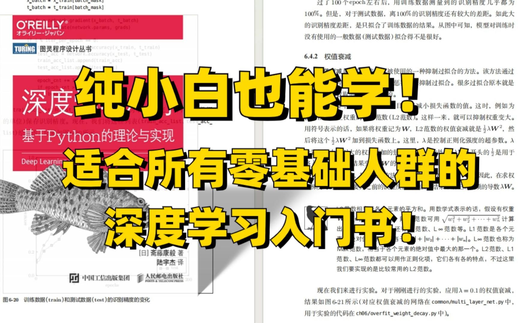 纯小白也能学！适合所有零基础人群的深度学习入门书！！！《深度学习入门》 哔哩哔哩