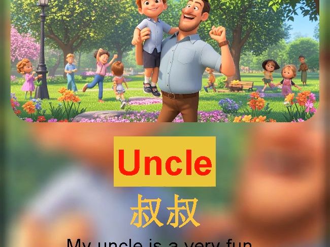 英语小短文跟读 叔叔 Uncle哔哩哔哩bilibili