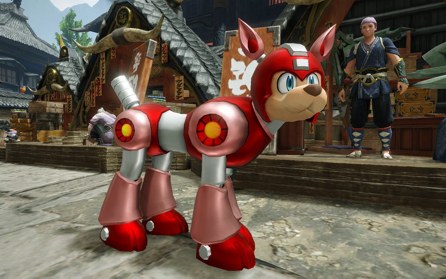 &《洛克人11》联动公布,追加随从牙猎犬外观装备"变身莱西"