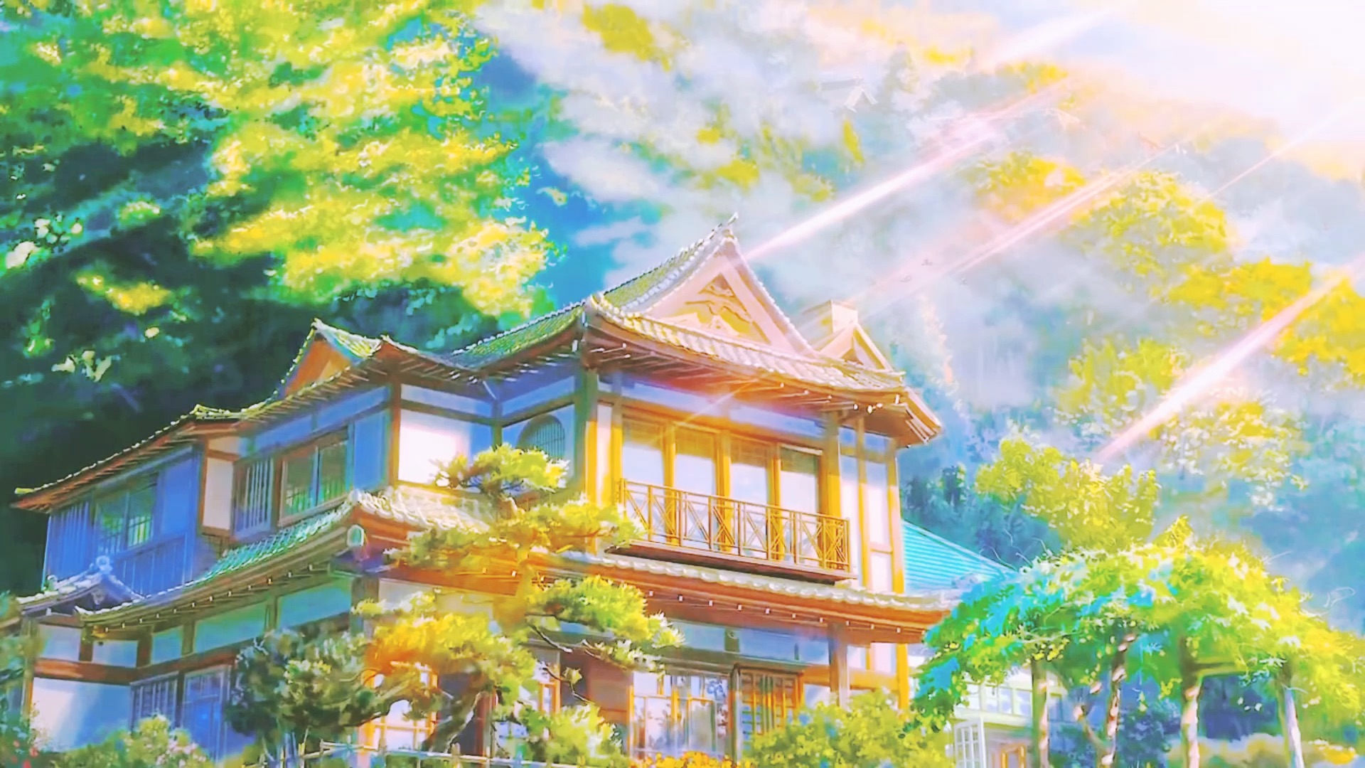 动漫里的美景