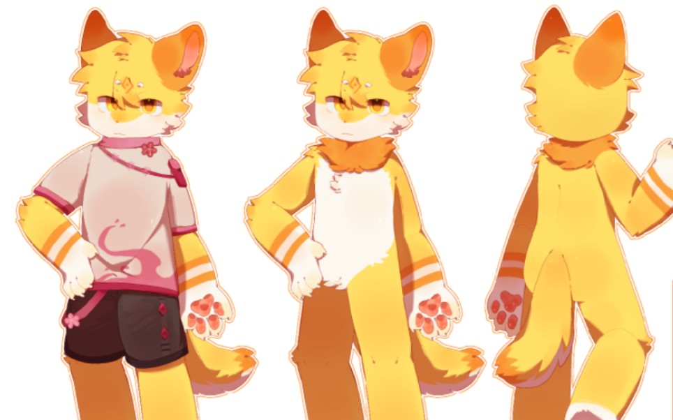 画福瑞〕黄色的双视图