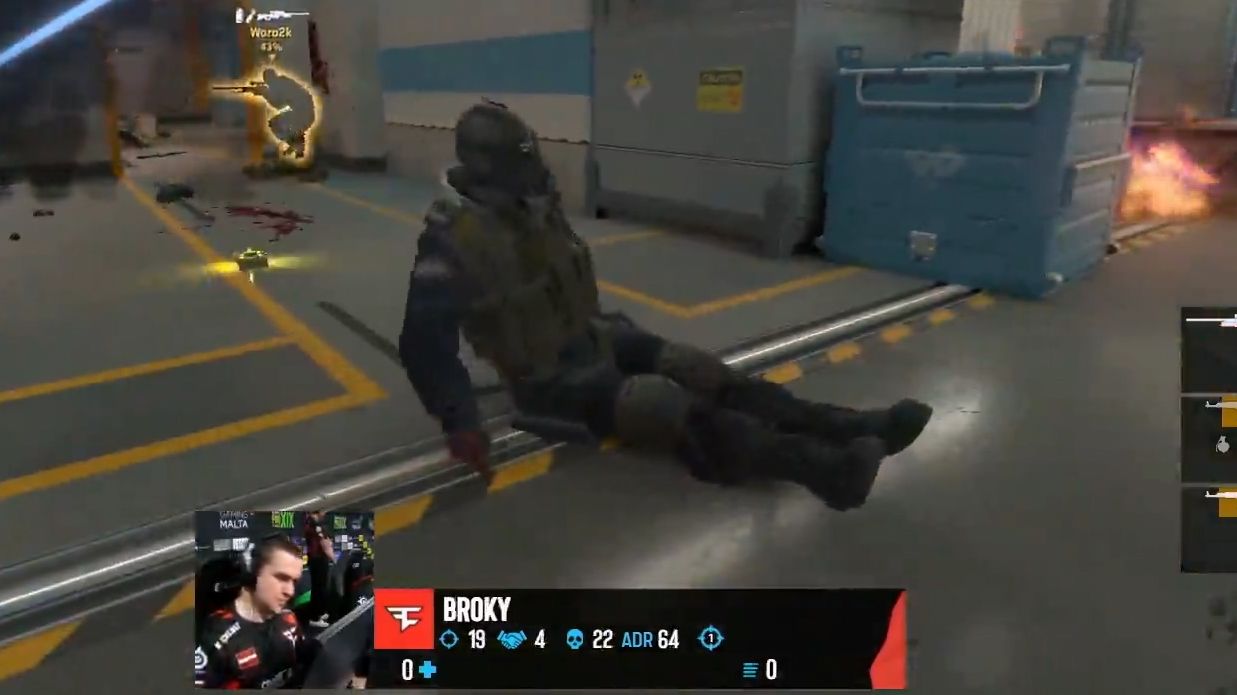 broky手雷自爆peek(faze v.s. monte | de_nuke)