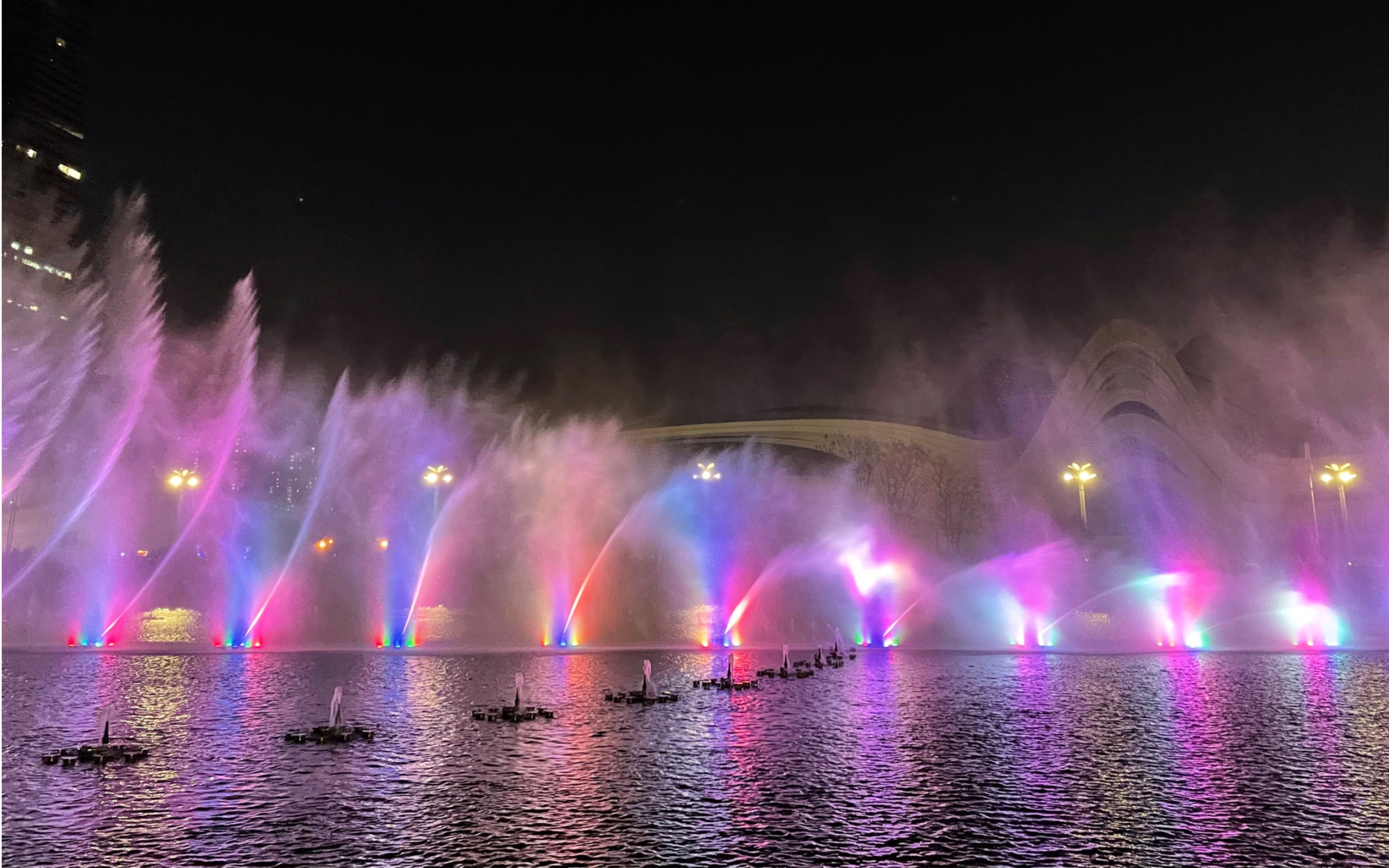 长沙梅溪湖夜景图片图片