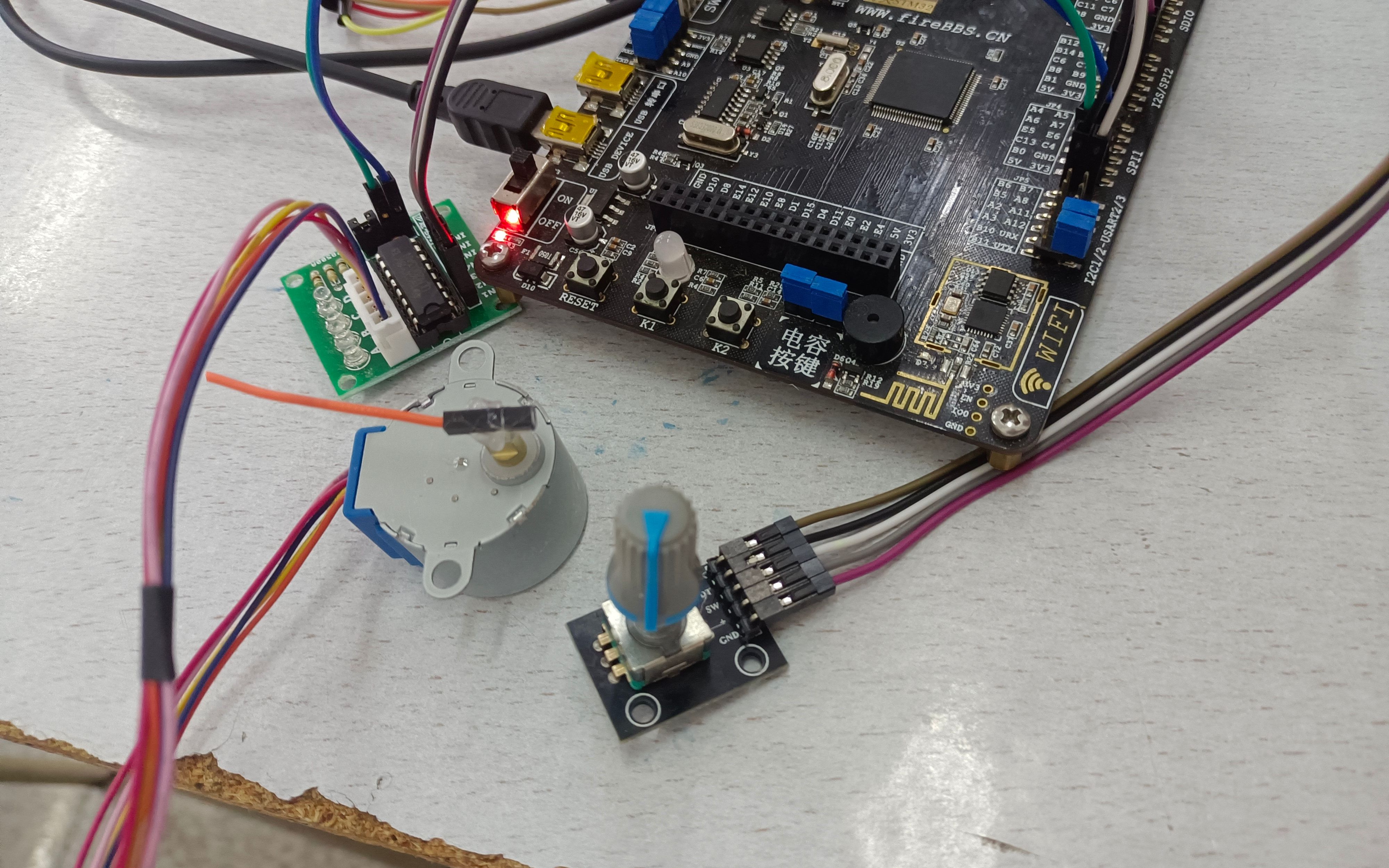 stm32旋轉編碼器控制步進電機