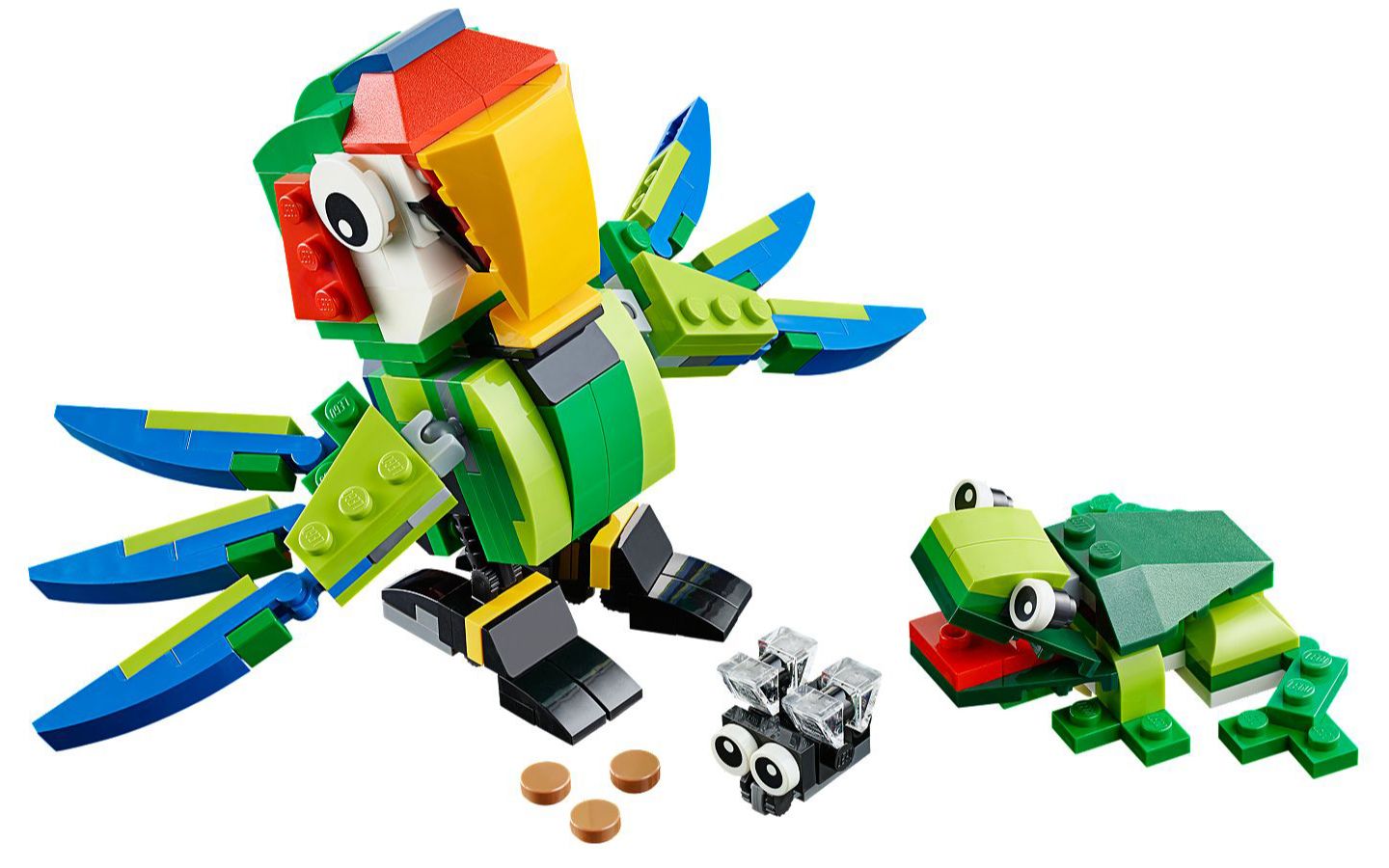 乐高lego31031创意百变3合1雨林动物鹦鹉2015速拼评测