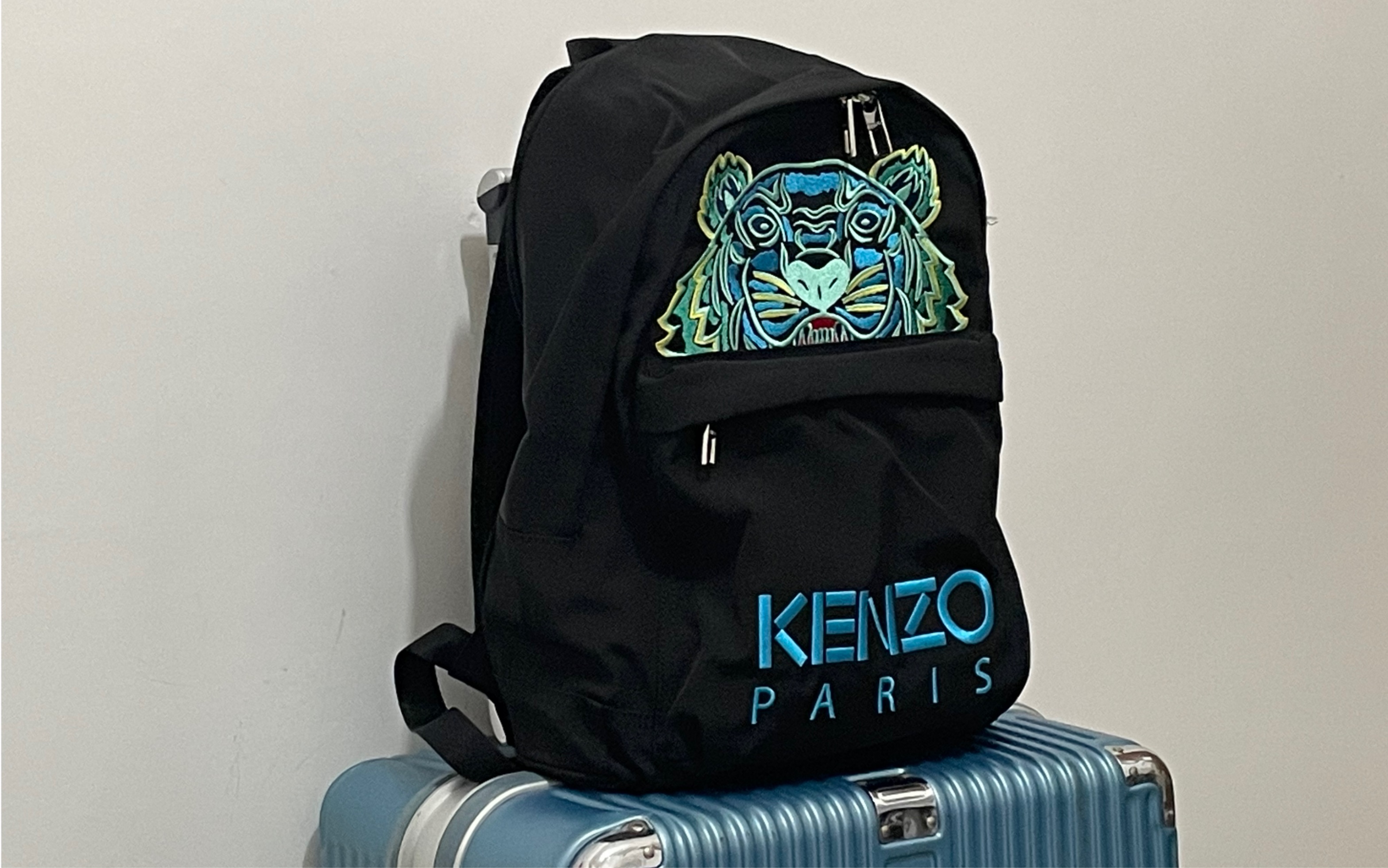 KENZO 高田贤三 帆布虎头刺绣 双肩包哔哩哔哩bilibili