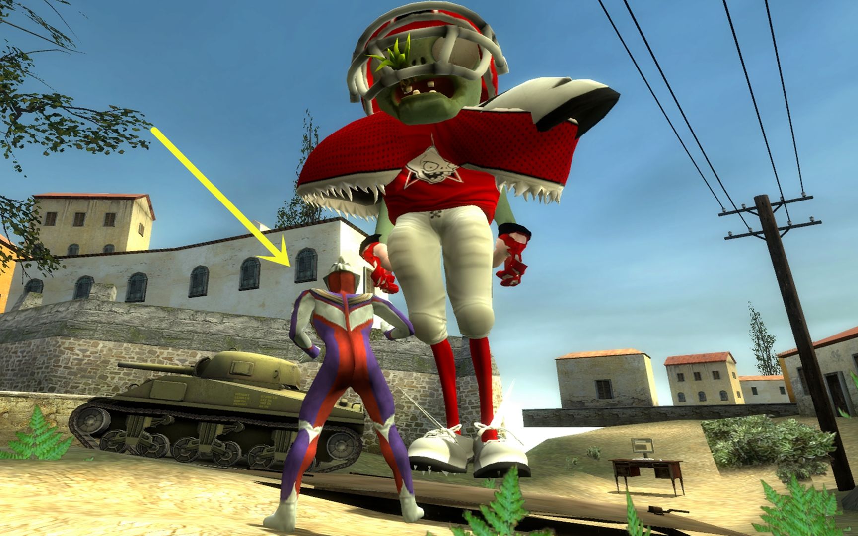 奥特曼遭遇巨型僵尸,对手的防御太强!咋办?