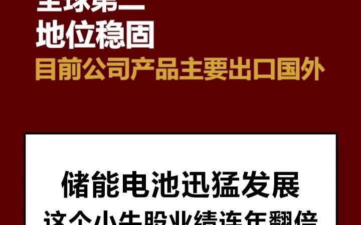 派能科技: 储能电池迅猛发展,这个小牛股业绩连年翻倍哔哩哔哩bilibili