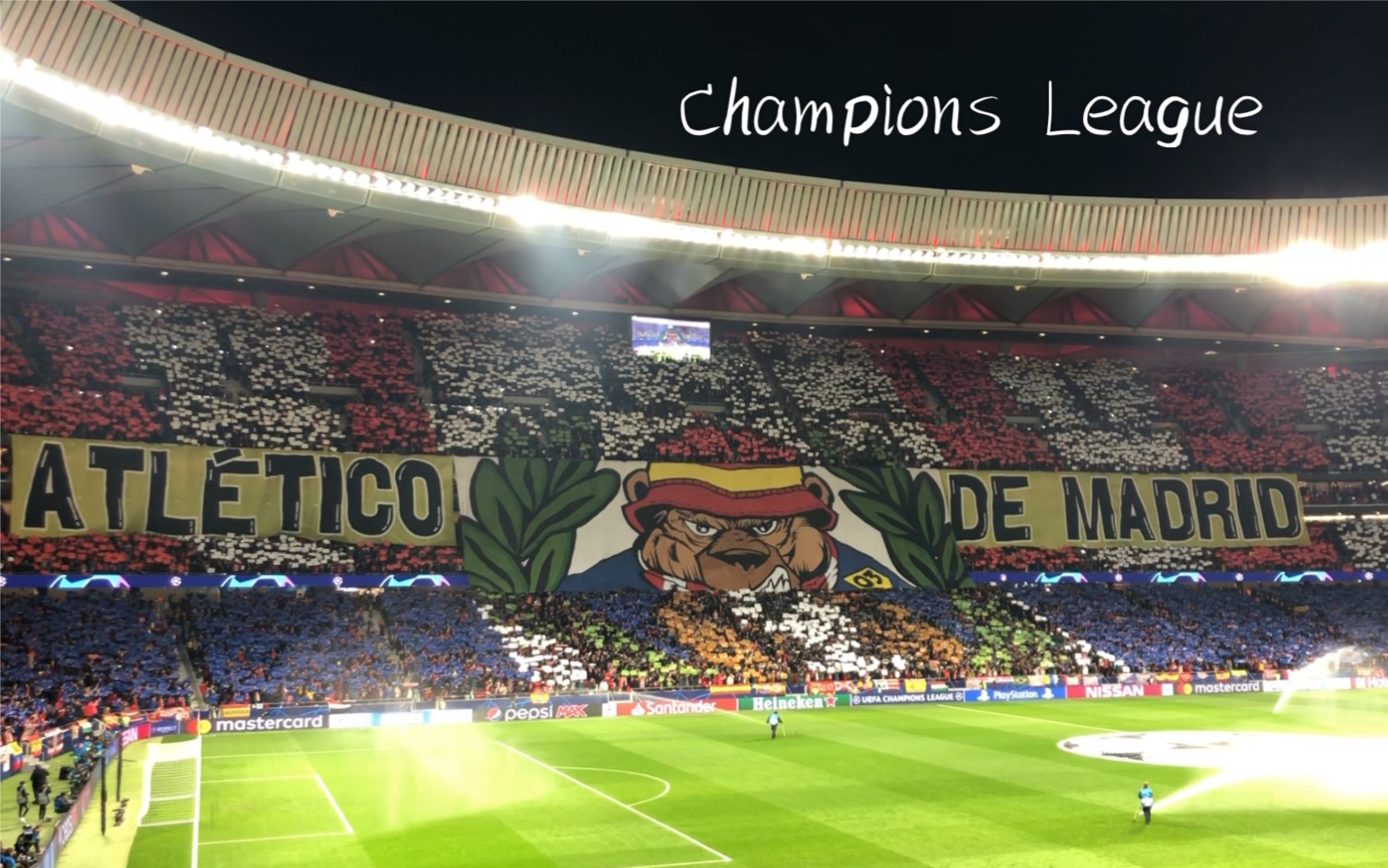 灯光秀 欧冠主题曲 tifo 2019-2020欧冠八分之一决赛马竞vs利物浦