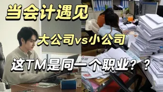 扎心了！大厂会计vs小公司会计的日常：选错公司真的会哭死！|会计实操