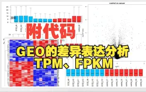 Descargar video: 19（附代码）GEO数据库差异表达分析，TPM、FPKM的差异表达分析，你保姆级教程，一键出图