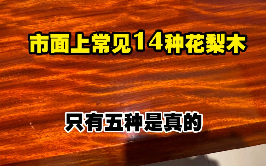 [图]市场上常见的14种花梨木，只有5种是真的，其它的都不是红木家具