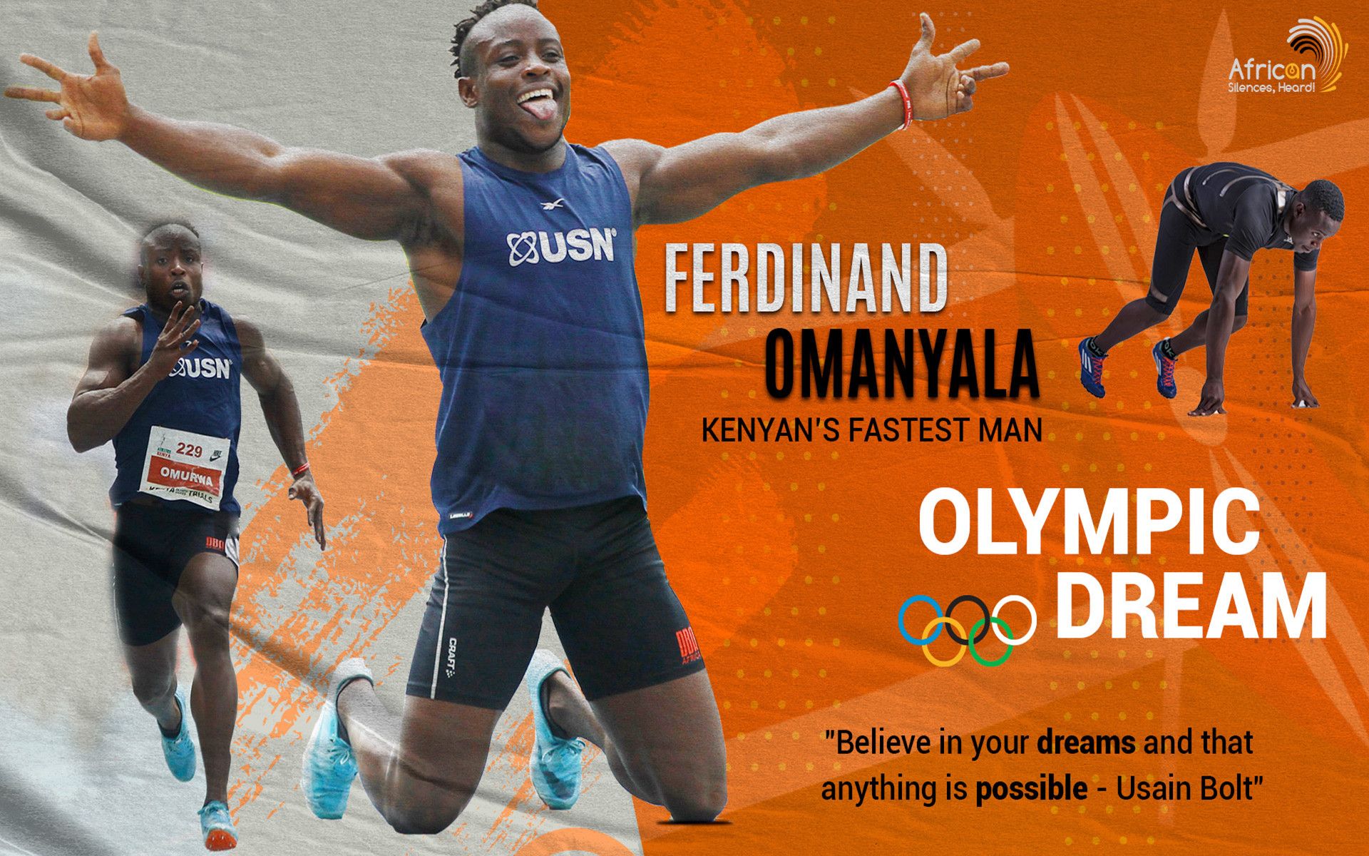 肯尼亚飞人奥门亚拉自述:成长,彷徨,坚持,实现奥运之梦!