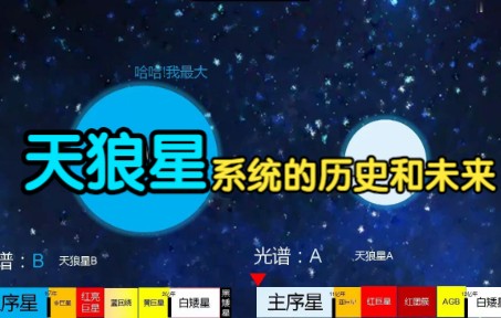 【著名恒星历史系列】天狼星系统的历史和未来哔哩哔哩bilibili