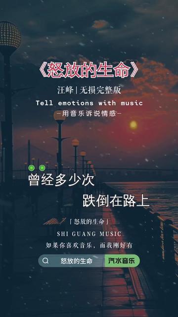 怒放的生命 #汪峰 #完整版 #经典老歌 #前奏一响拾起多少人的回忆