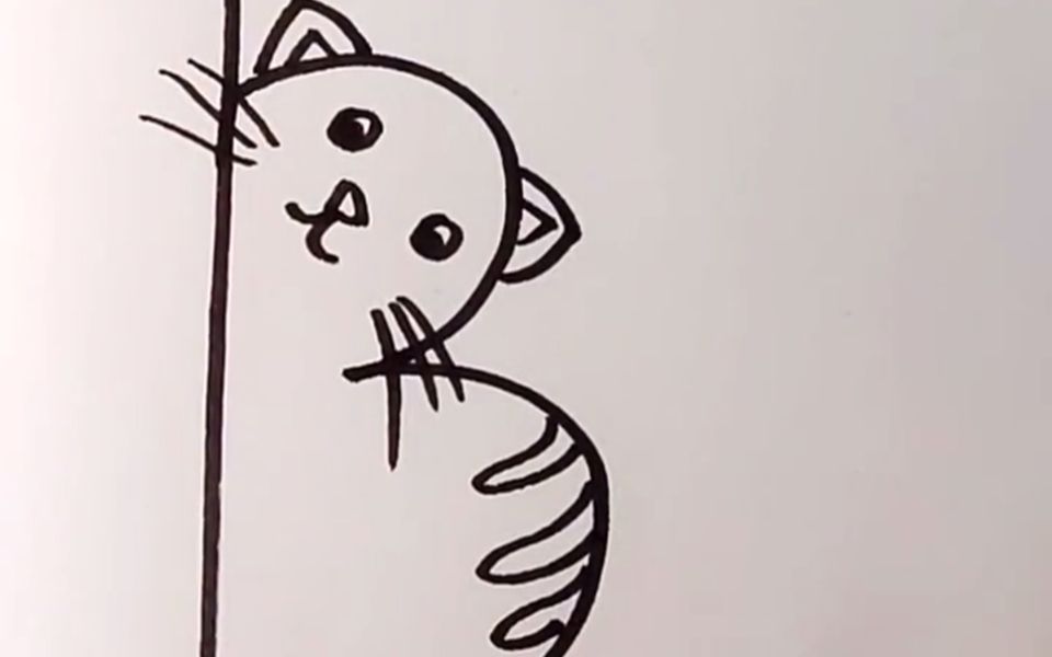 【简笔画】可爱小猫数字简笔画教程