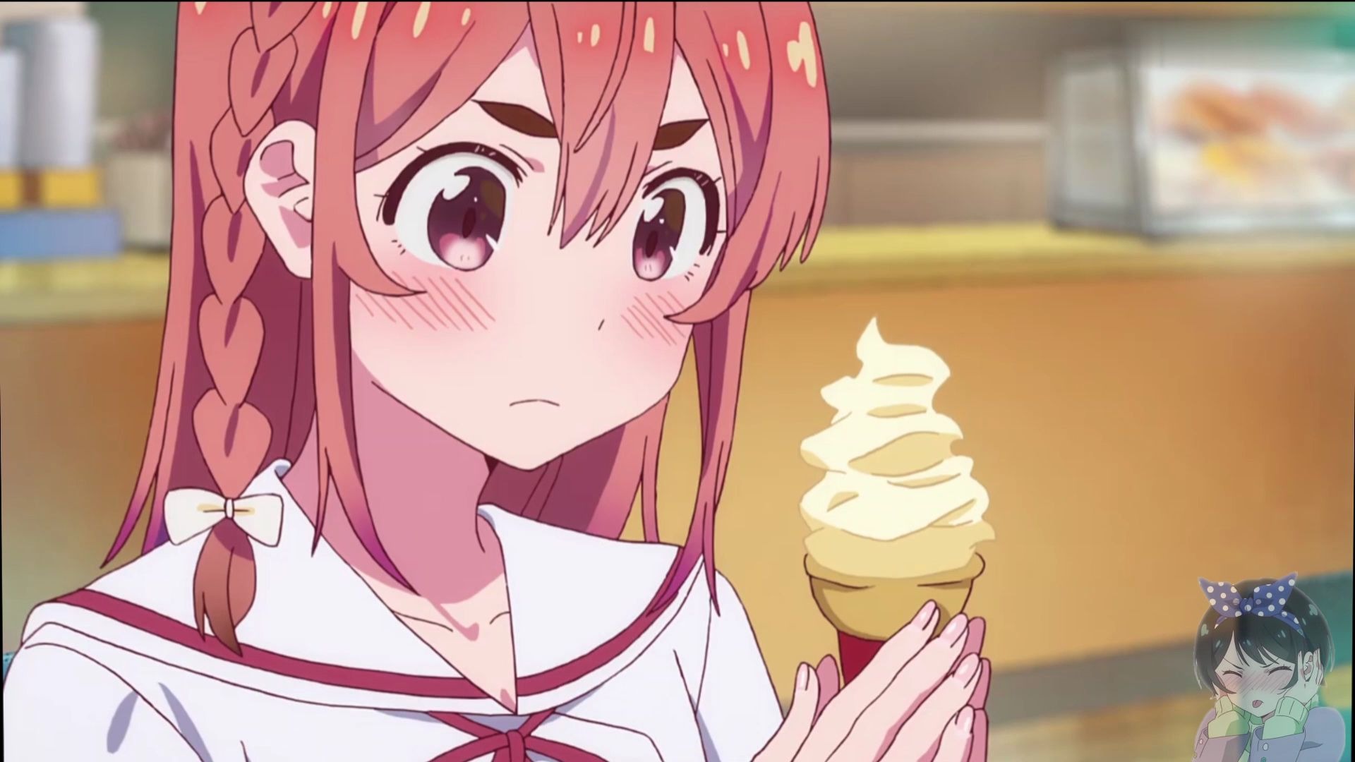 租借女友樱泽墨上线这吃冰淇淋的动作男主差点沦陷