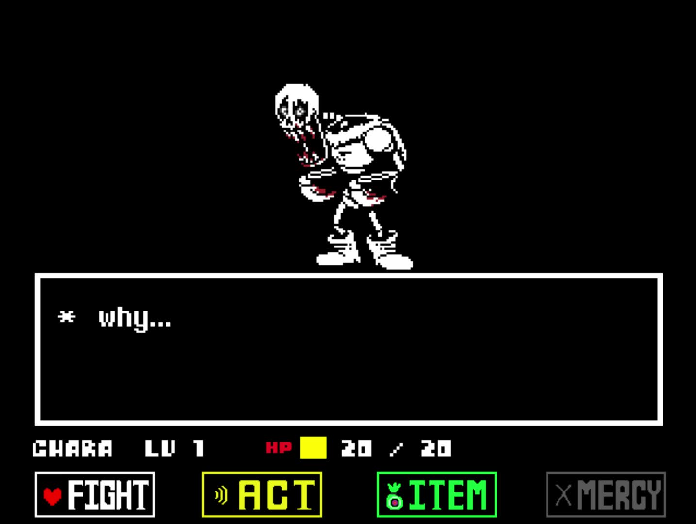 【undertale同人作】horrortale papyrus&sans