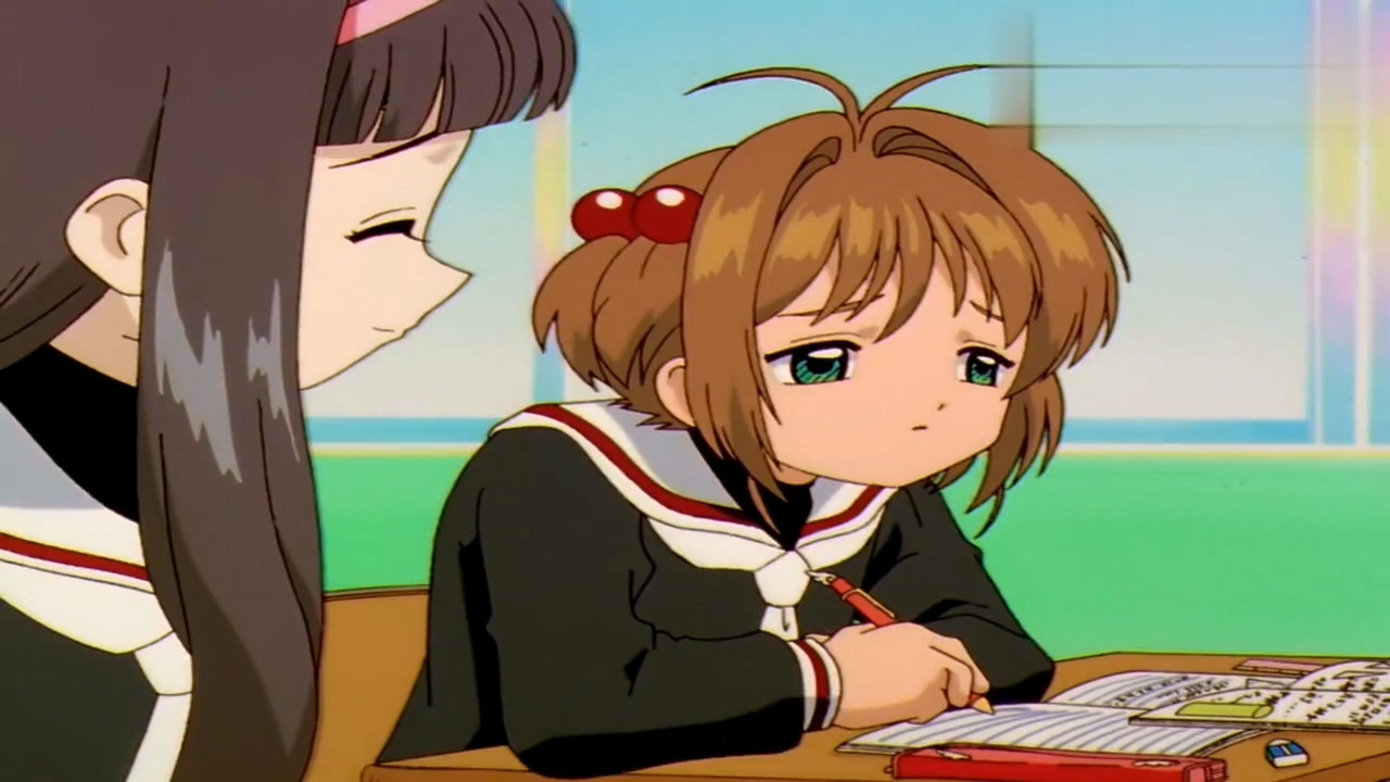 百变小樱:小樱在上课打瞌睡,小狼有点担心,小樱睡了一整课