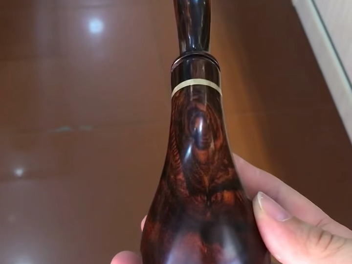 海黄紫油梨 老板烟斗 香烟烟丝两用,内带过滤器 老板烟斗18.6x4.9x5.