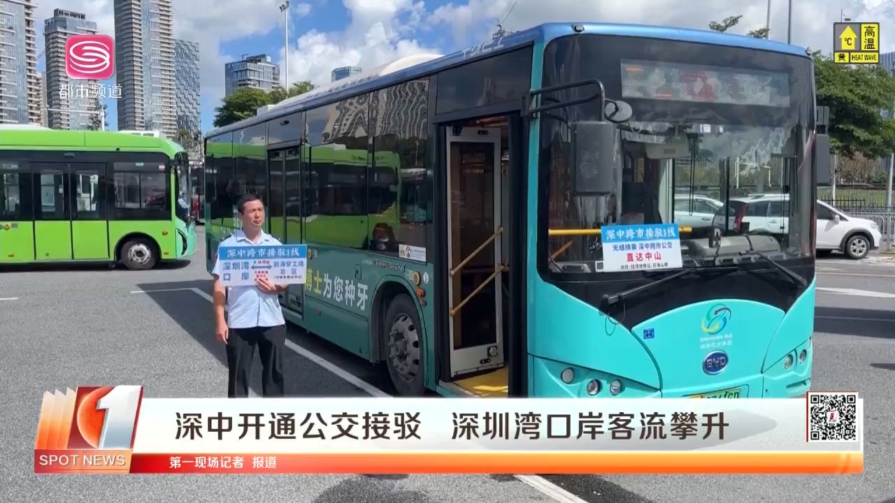 深中开通公交接驳 深圳湾口岸客流攀升(2024.07.06)