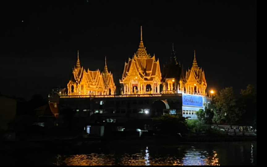 泰国湄南河夜游vlog |暹罗天地|郑王宫|船上地薯条最好吃