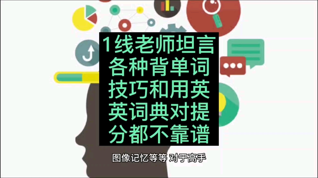 [图]一线老师坦言，各种背单词技巧和用英英词典对英语提分都不靠谱