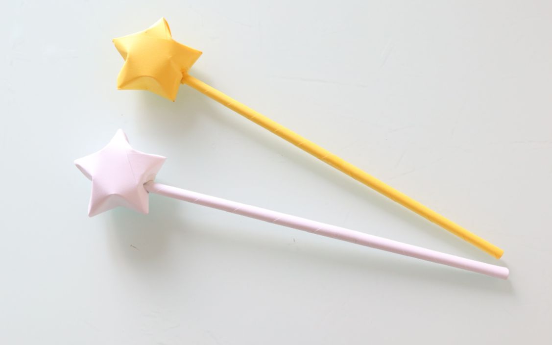 【折纸】百变小樱魔法棒制作—豆豆老师