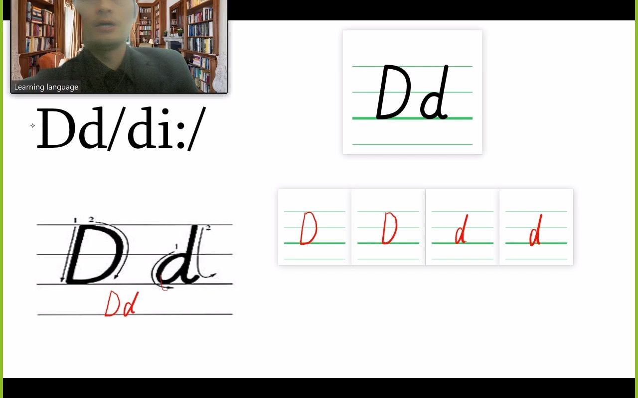 4 英语字母Dd书写_哔哩哔哩_bilibili