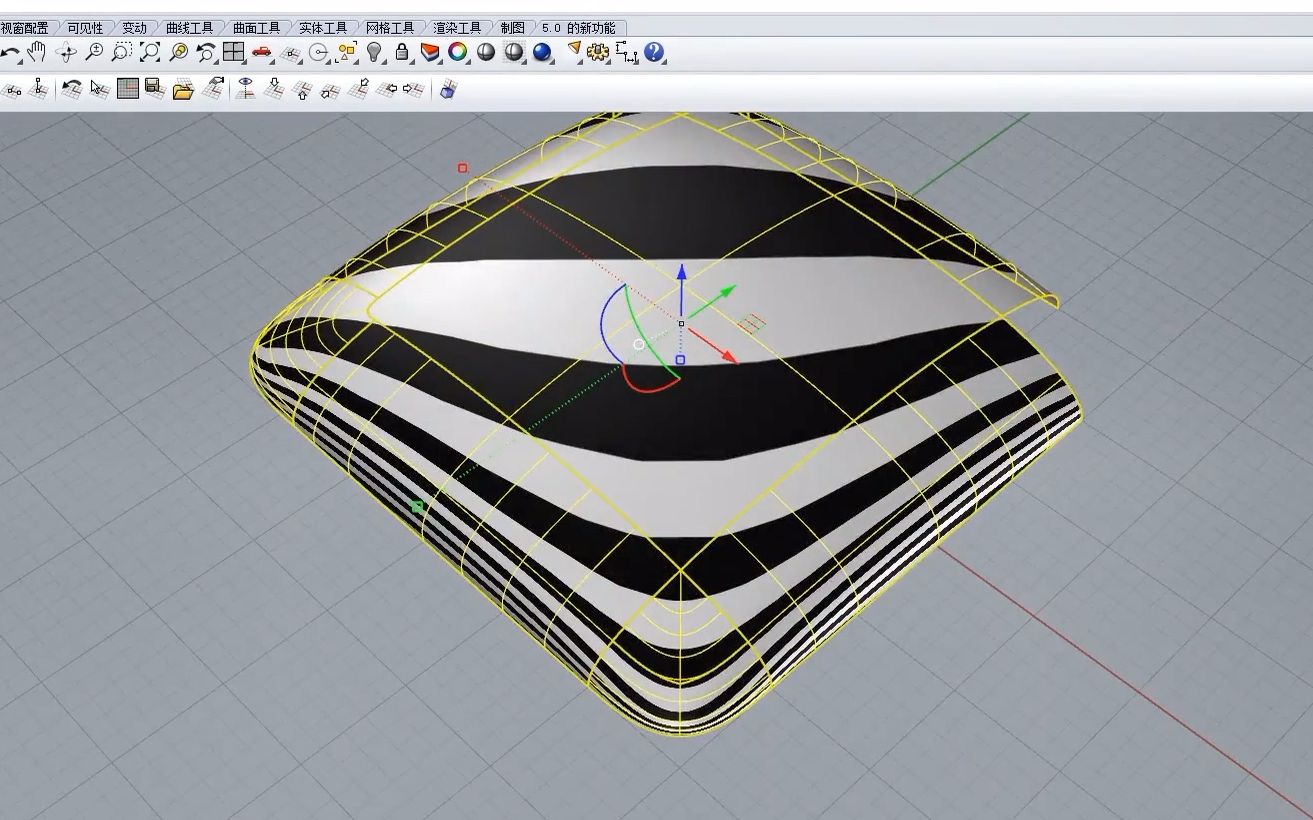 rhino5犀牛5蛋面的几种建模方法练习