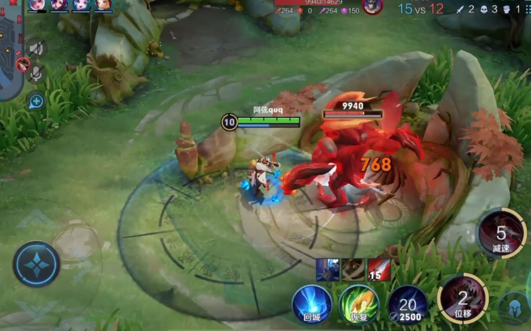 王者荣耀:残血李白跳到安琪拉身后戏耍,安琪拉:我头晕了