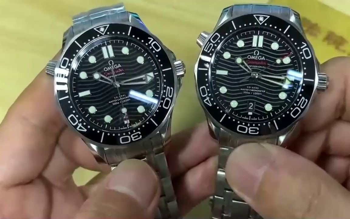 师傅我要锤你真假对比-vs欧米茄海马300对比正品这才是最大的坑