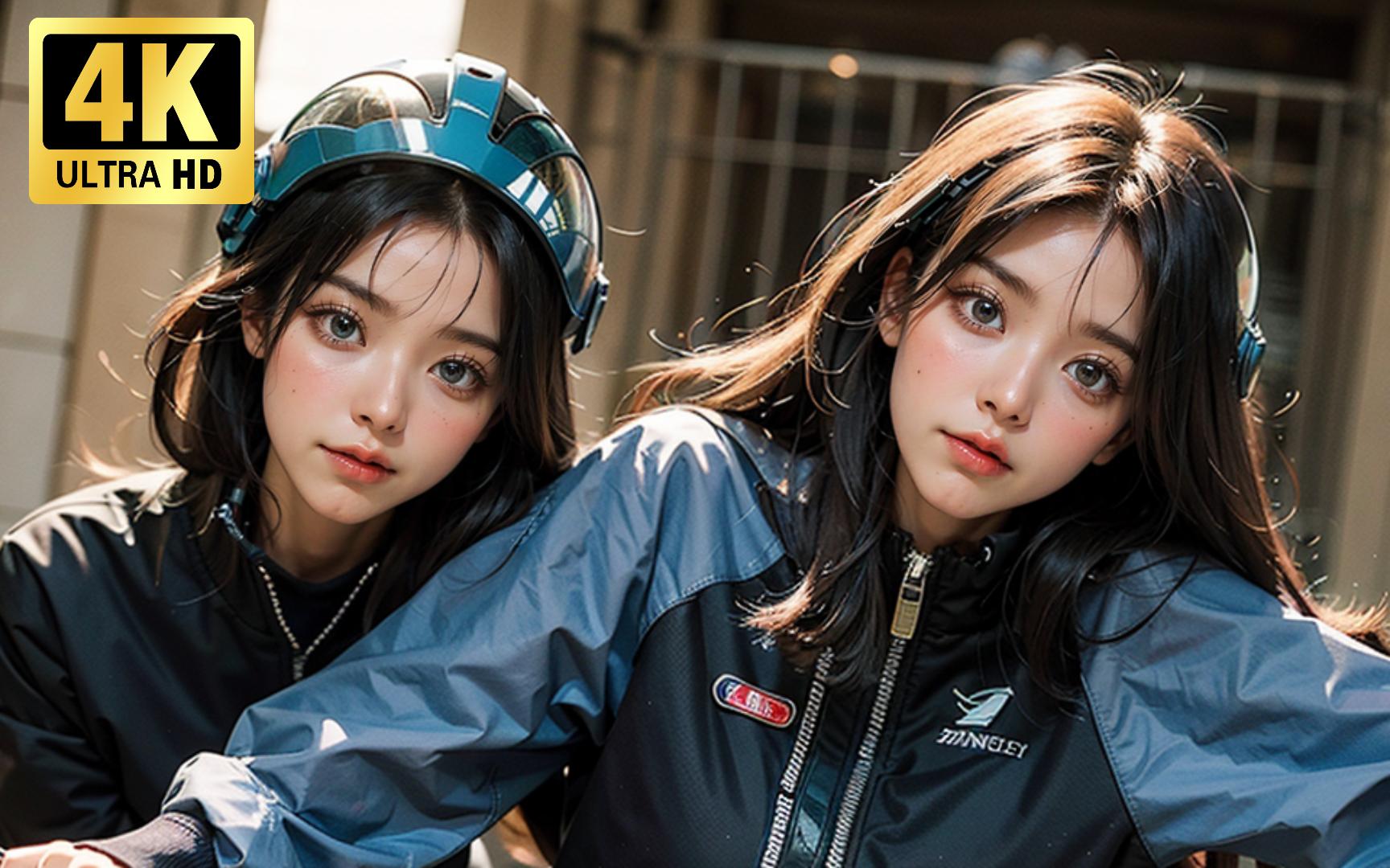 ai现代少女-骑着心爱小摩托的小姐姐来啦