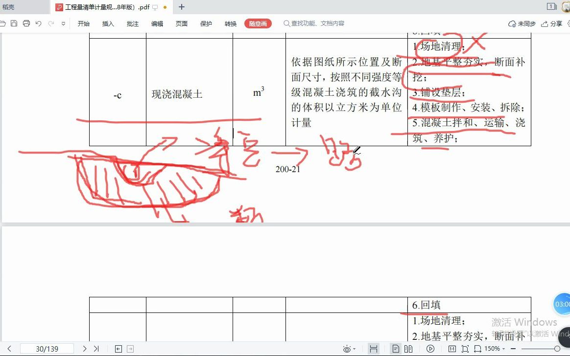 [图]公路排水工程造价编制-现浇混凝土截水沟