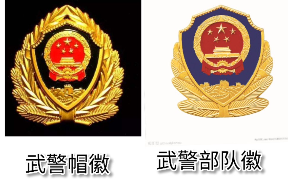 [图]武警徽和公安警徽是一样的吗？