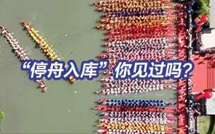 Скачать видео: “停舟入库”有多丝滑？看龙舟科目二名场面