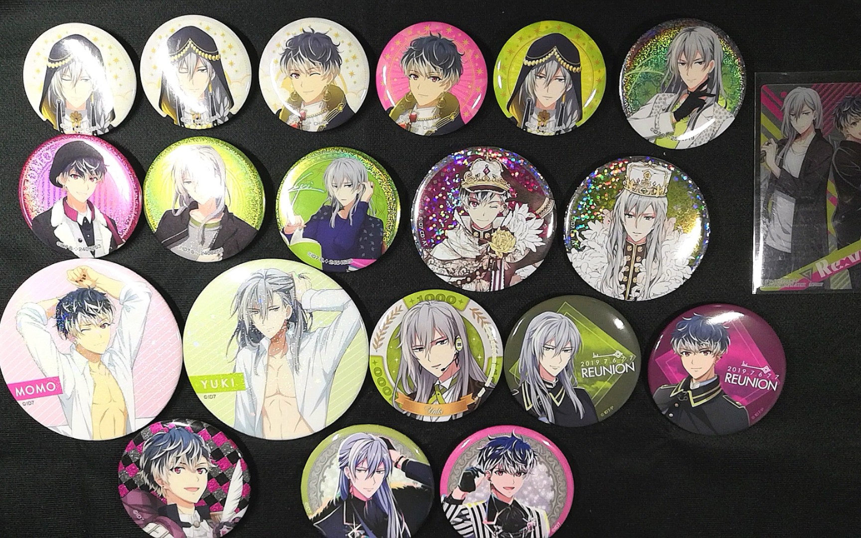 【re:vale谷子开箱】idolish7千百 爱娜娜momo&yuki吧唧_哔哩哔哩