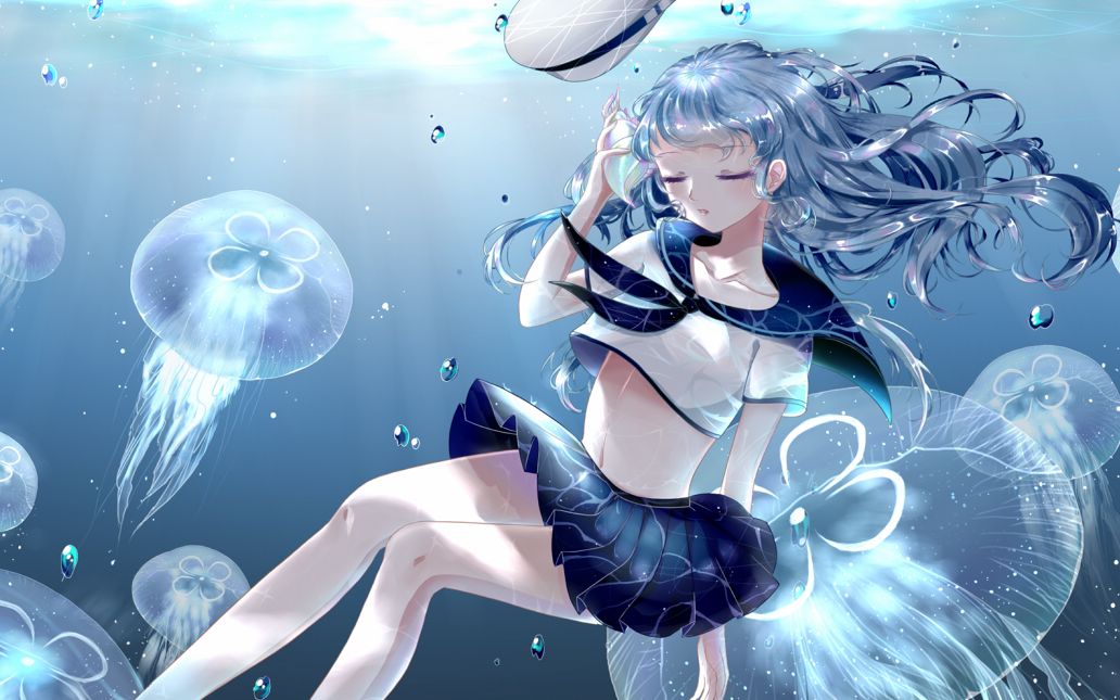 【电脑绘画过程】沉睡的巫女