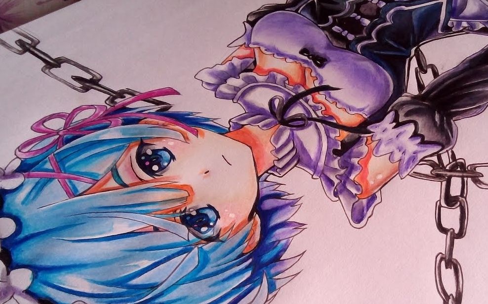 【手绘】用彩铅画一个蕾姆——从零开始的异世界生活