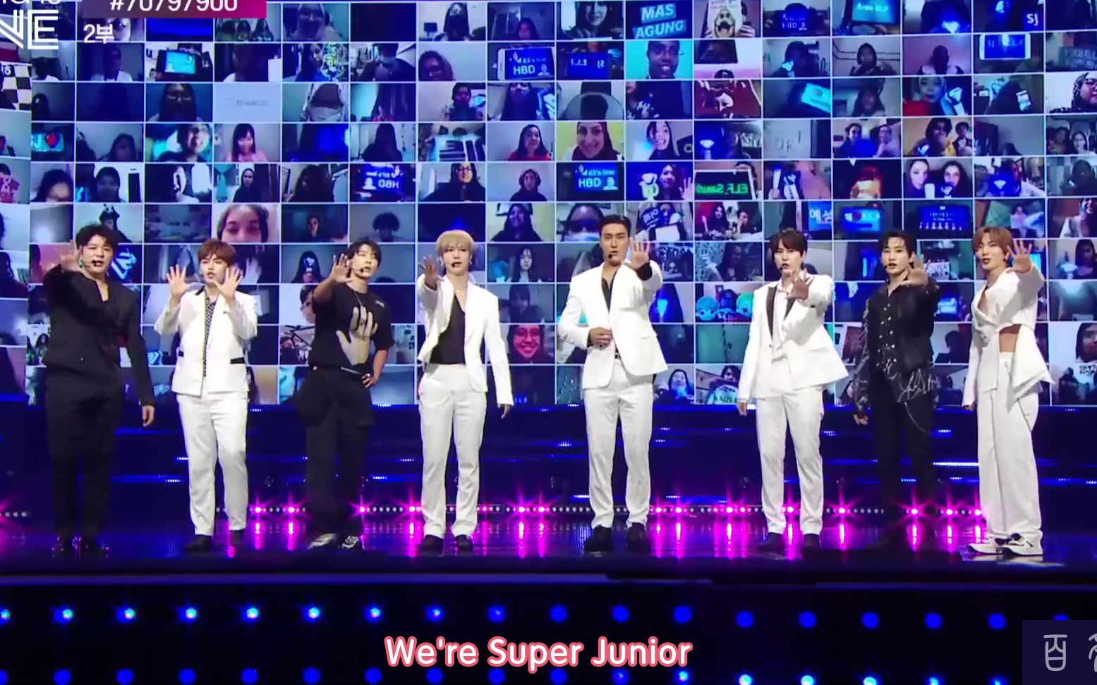 [图]【百蓝出品】200709 K-POP慈善演唱会 World is ONE Super Junior 表演+MC cut 中字