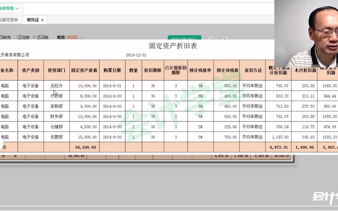 39、第三十九节 业务39 计提折旧哔哩哔哩bilibili